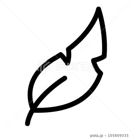 Pen feather icon. Outline pen feather vector icon for web design isolated on white background Pen feather icon. Outline pen feather vector icon for web design isolated on white background 105609335