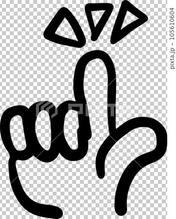 Pointing index finger Right hand Pointing index finger Right hand 105610604