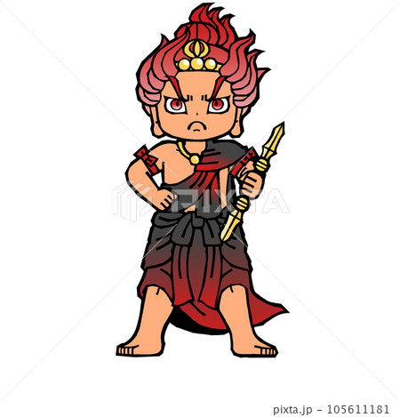 不動明王八大童子・烏倶婆伽童子 不動明王八大童子・烏倶婆伽童子 105611181