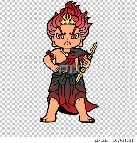 不動明王八大童子・烏倶婆伽童子 不動明王八大童子・烏倶婆伽童子 105611181