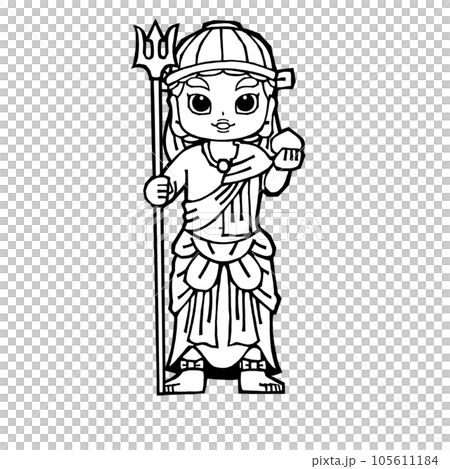 不動明王八大十字星、站十字星（單色） 105611184