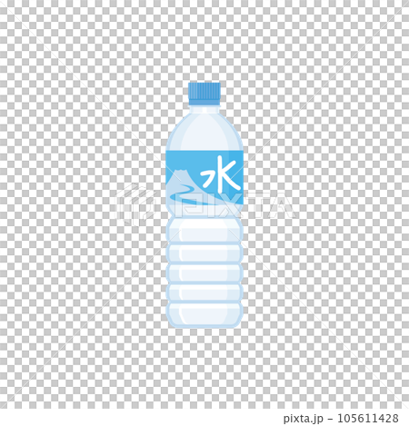 500 ml of PET bottled water 105611428