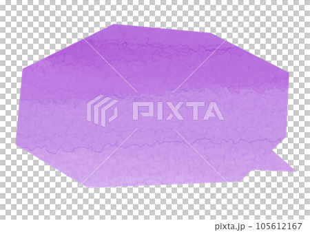 purple speech bubble in watercolor style 105612167
