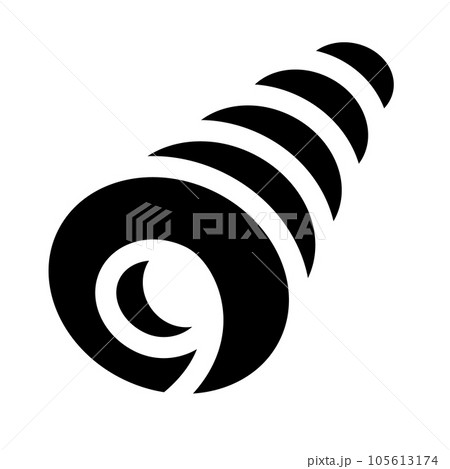 パン、チョココロネを表す塗りつぶしスタイルのアイコン 105613174