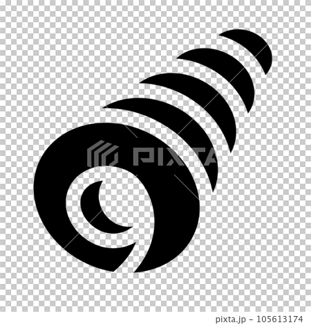 パン、チョココロネを表す塗りつぶしスタイルのアイコン 105613174