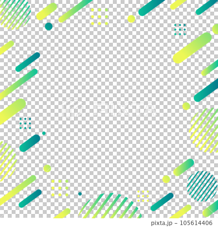 Green geometric pattern background material square Green geometric pattern background material square 105614406