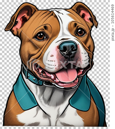 a dog with a smile 105614469