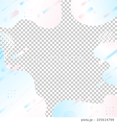 Blue and pink geometric pattern background material Square type 105614799