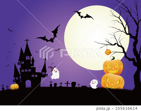 お化けカボチャ ハロウィンイメージ素材 お化けカボチャ ハロウィンイメージ素材 105616614