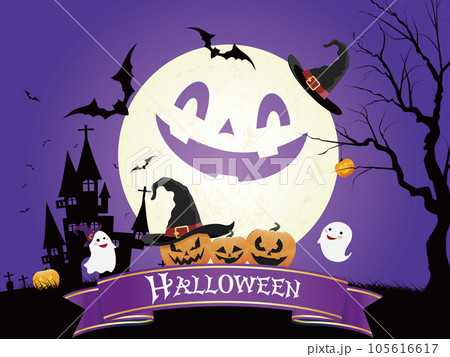 お化けカボチャ　ハロウィンイメージ素材 105616617