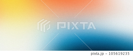 Abstract color gradient background grainy orange blue yellow white noise texture backdrop banner poster header cover design Abstract color gradient background grainy orange blue yellow white noise texture backdrop banner poster header cover design 105619235