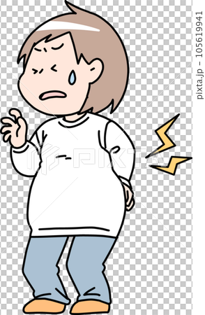 肥胖婦女背痛 肥胖婦女背痛 105619941