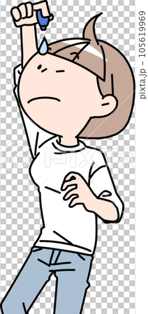 点眼する女性 点眼する女性 105619969