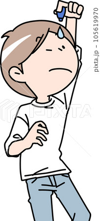 点眼する男性 105619970