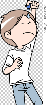 点眼する男性 105619970