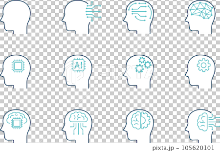 人工知能のイメージアイコンセット 105620101