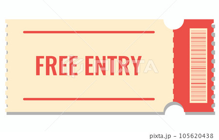 retro coupon, ticket. retro sticker 105620438