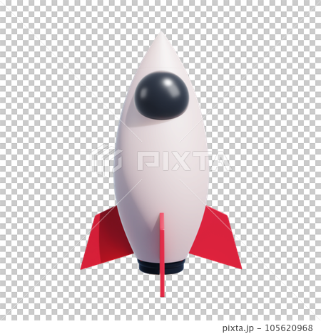 3D Render Realistic Start up Rocket 3 object Isolated icons 3D illustration Png 3D Render Realistic Start up Rocket 3 object Isolated icons 3D illustration Png 105620968