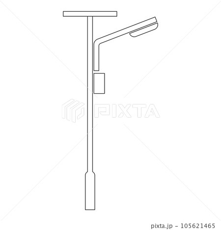 street lighting lamp icon illustration design 105621465