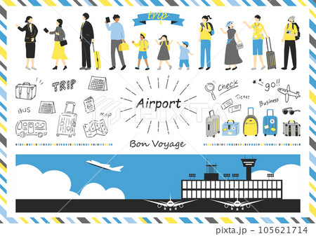 空港のイラスト素材集 105621714