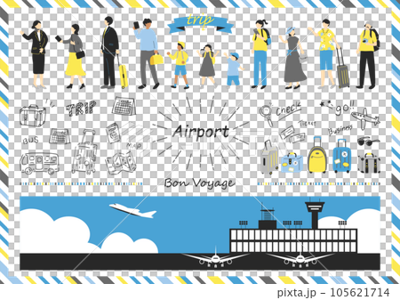 空港のイラスト素材集 105621714