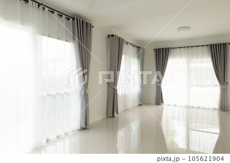 Curtain window interior decoration in living room 105621904