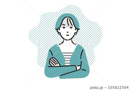 人物 イライラする女性 105622504