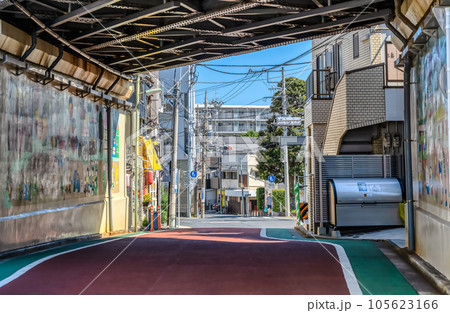 東京都品川区の都市風景　下神明駅 105623166