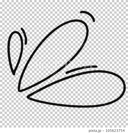 Leaf  black and white  stripes lined design  design  vegetable fruit  sea  child  learning teaching  drawing book  book coloring book  development picture without color  Flower clump of grass   105623754