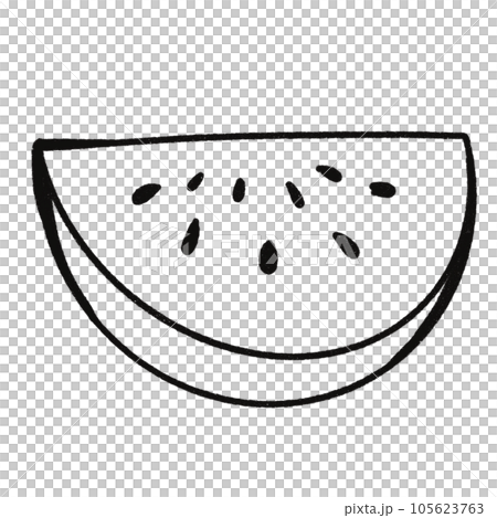 Leaf  black and white  stripes lined design  design  vegetable fruit  sea  child  learning teaching  drawing book  book coloring book  development picture without color  Flower clump of grass   105623763