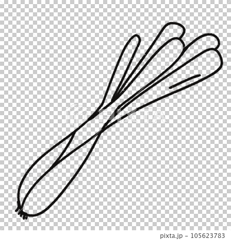 Leaf  black and white  stripes lined design  design  vegetable fruit  sea  child  learning teaching  drawing book  book coloring book  development picture without color  Flower clump of grass   105623783