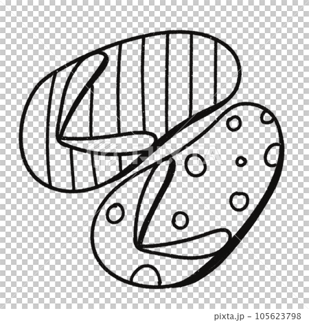 Leaf  black and white  stripes lined design  design  vegetable fruit  sea  child  learning teaching  drawing book  book coloring book  development picture without color  Flower clump of grass   105623798