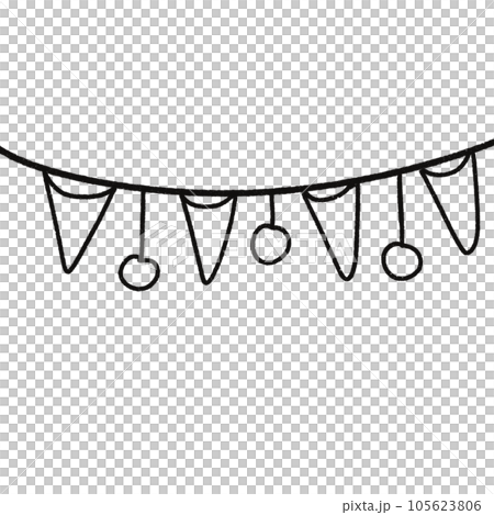 Leaf  black and white  stripes lined design  design  vegetable fruit  sea  child  learning teaching  drawing book  book coloring book  development picture without color  Flower clump of grass   105623806