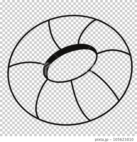 Leaf  black and white  stripes lined design  design  vegetable fruit  sea  child  learning teaching  drawing book  book coloring book  development picture without color  Flower clump of grass   105623810