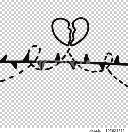 Leaf  black and white  stripes lined design  design  vegetable fruit  sea  child  learning teaching  drawing book  book coloring book  development picture without color  Flower clump of grass   105623813