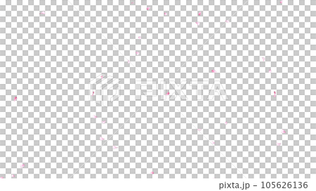 Cherry blossom petals scattered background material α material 105626136