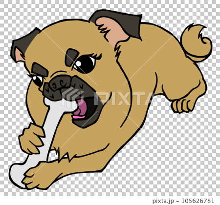 小鹿小狗喜歡吃骨頭 小鹿小狗喜歡吃骨頭 105626781