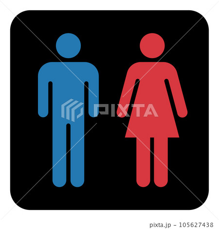 トイレのアイコン(男子トイレ・女子トイレ) トイレのアイコン(男子トイレ・女子トイレ) 105627438