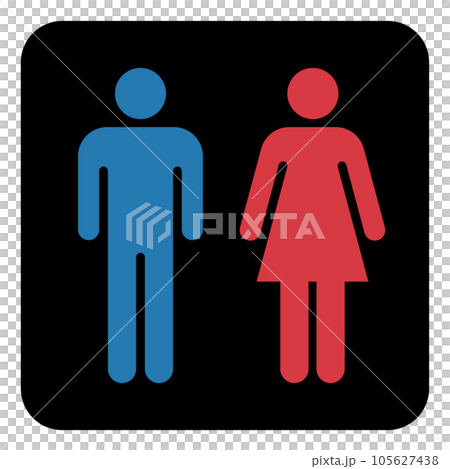 トイレのアイコン(男子トイレ・女子トイレ) トイレのアイコン(男子トイレ・女子トイレ) 105627438