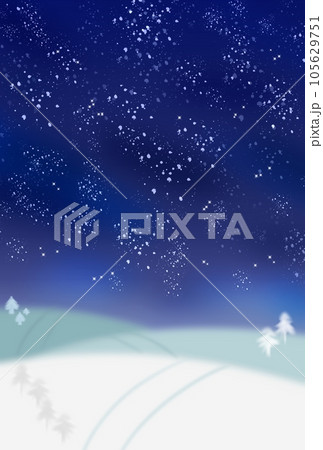 雪原と星空 105629751