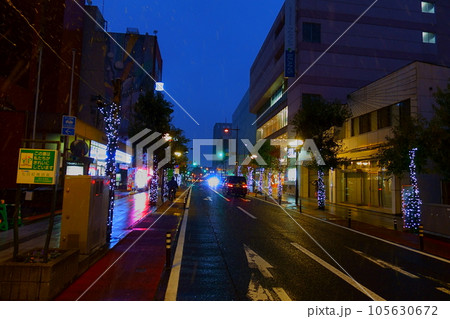 夜景 七日町大通り 山形市 夜景 七日町大通り 山形市 105630672