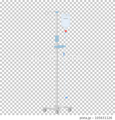 点滴スタンドのイラスト 105631126