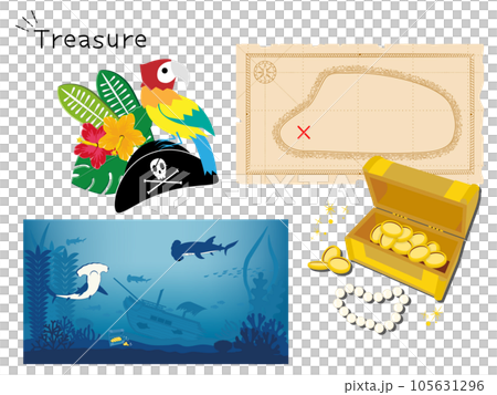 深海と海賊の宝探し 105631296