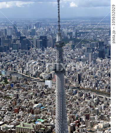 上空から見たスカイツリー 105632029