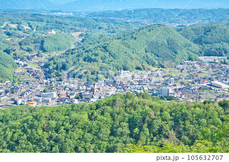 【大山展望台からの風景】 岡山県美作市巨勢 105632707