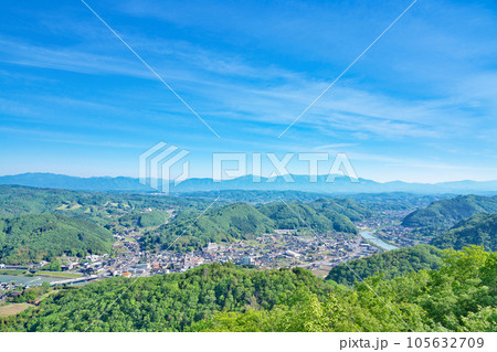 【大山展望台からの風景】 岡山県美作市巨勢 105632709