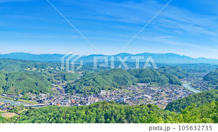 【大山展望台からの風景】 (高解像度版) 岡山県美作市巨勢 105632735