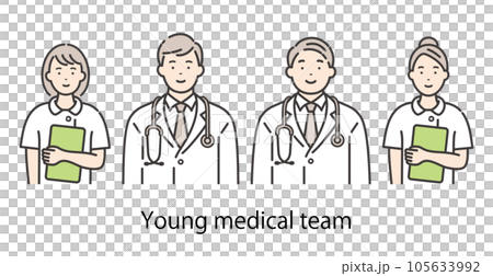 smiling young medical team 105633992