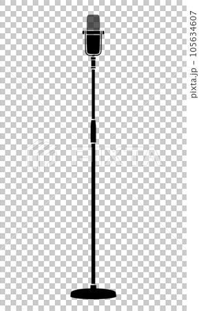 センターマイクのシルエット 105634607
