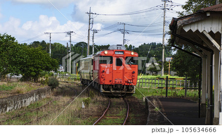 ローカル線の小湊鉄道の上総鶴舞駅 ローカル線の小湊鉄道の上総鶴舞駅 105634666